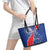 Happy Cape Verde Independence Day Leather Tote Bag Coat Of Arms With Map