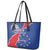Happy Cape Verde Independence Day Leather Tote Bag Coat Of Arms With Map