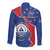 Happy Cape Verde Independence Day Long Sleeve Button Shirt Coat Of Arms With Map