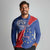 Happy Cape Verde Independence Day Long Sleeve Polo Shirt Coat Of Arms With Map