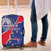 Happy Cape Verde Independence Day Luggage Cover Coat Of Arms With Map