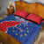 Happy Cape Verde Independence Day Quilt Bed Set Coat Of Arms With Map
