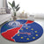 Happy Cape Verde Independence Day Round Carpet Coat Of Arms With Map