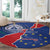 Happy Cape Verde Independence Day Round Carpet Coat Of Arms With Map