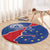 Happy Cape Verde Independence Day Round Carpet Coat Of Arms With Map