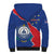 Happy Cape Verde Independence Day Sherpa Hoodie Coat Of Arms With Map