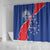 Happy Cape Verde Independence Day Shower Curtain Coat Of Arms With Map