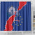 Happy Cape Verde Independence Day Shower Curtain Coat Of Arms With Map