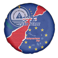 Happy Cape Verde Independence Day Spare Tire Cover Coat Of Arms With Map