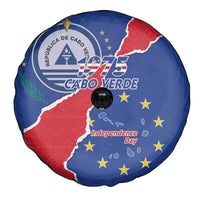 Happy Cape Verde Independence Day Spare Tire Cover Coat Of Arms With Map