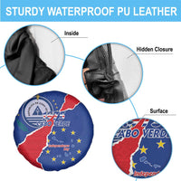 Happy Cape Verde Independence Day Spare Tire Cover Coat Of Arms With Map