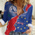 Happy Cape Verde Independence Day Women Casual Shirt Coat Of Arms With Map