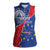Happy Cape Verde Independence Day Women Sleeveless Polo Shirt Coat Of Arms With Map