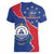 Happy Cape Verde Independence Day Women V-Neck T-Shirt Coat Of Arms With Map
