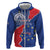 Happy Cape Verde Independence Day Zip Hoodie Coat Of Arms With Map
