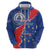 Happy Cape Verde Independence Day Zip Hoodie Coat Of Arms With Map