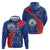 Happy Cape Verde Independence Day Zip Hoodie Coat Of Arms With Map