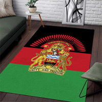 Malawi Independence Day Area Rug Coat Of Arms Flag Style