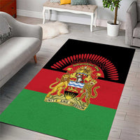 Malawi Independence Day Area Rug Coat Of Arms Flag Style