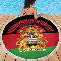 Malawi Independence Day Beach Blanket Coat Of Arms Flag Style