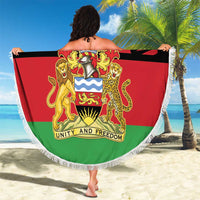 Malawi Independence Day Beach Blanket Coat Of Arms Flag Style