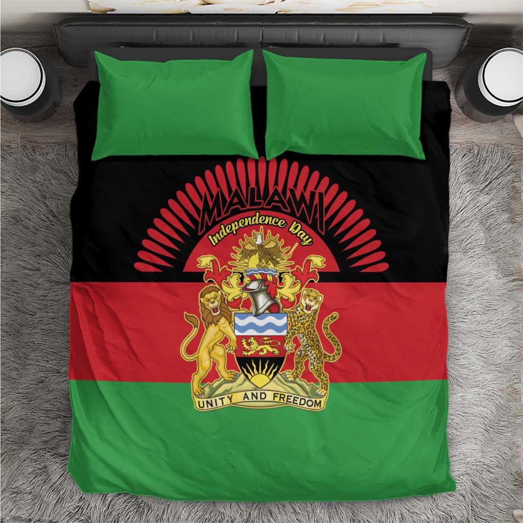 Malawi Independence Day Bedding Set Coat Of Arms Flag Style