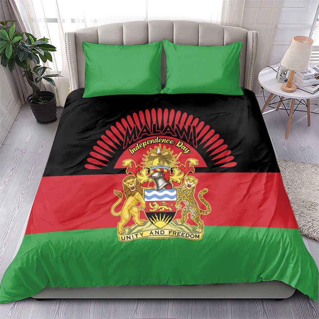 Malawi Independence Day Bedding Set Coat Of Arms Flag Style