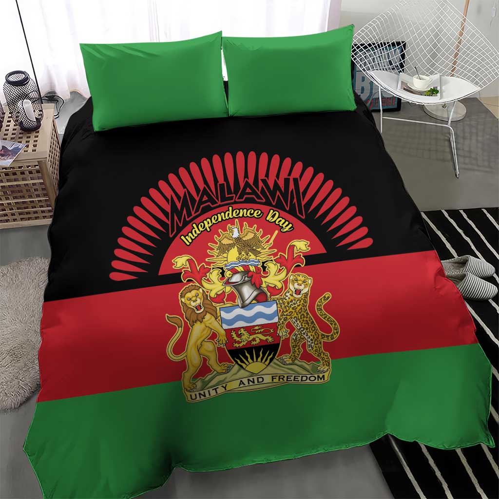 Malawi Independence Day Bedding Set Coat Of Arms Flag Style