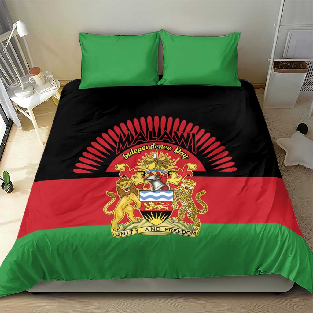 Malawi Independence Day Bedding Set Coat Of Arms Flag Style