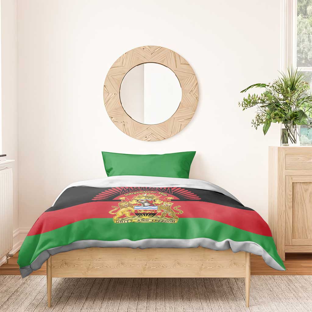 Malawi Independence Day Bedding Set Coat Of Arms Flag Style