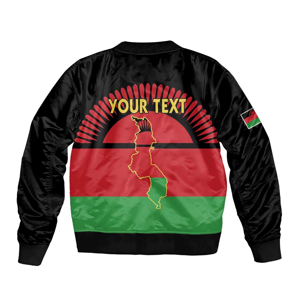 Personalized Malawi Independence Day Bomber Jacket Coat Of Arms Flag Style