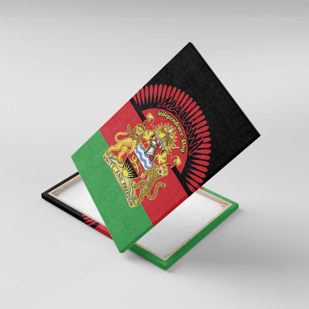 Malawi Independence Day Canvas Wall Art Coat Of Arms Flag Style