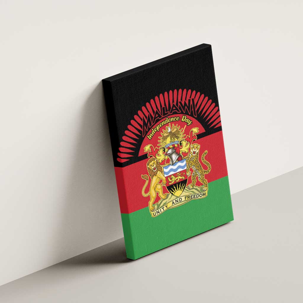 Malawi Independence Day Canvas Wall Art Coat Of Arms Flag Style