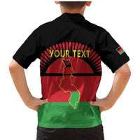 Personalized Malawi Independence Day Family Matching Mermaid Dress and Hawaiian Shirt Coat Of Arms Flag Style