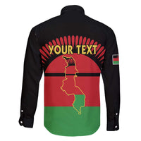 Personalized Malawi Independence Day Family Matching Off The Shoulder Long Sleeve Dress and Hawaiian Shirt Coat Of Arms Flag Style