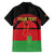 Personalized Malawi Independence Day Family Matching Off Shoulder Short Dress and Hawaiian Shirt Coat Of Arms Flag Style