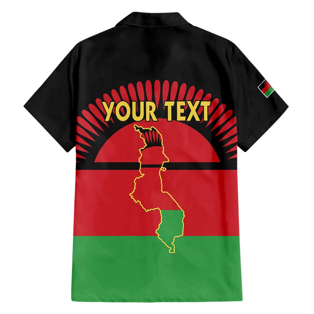 Personalized Malawi Independence Day Family Matching Short Sleeve Bodycon Dress and Hawaiian Shirt Coat Of Arms Flag Style