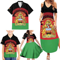 Personalized Malawi Independence Day Family Matching Summer Maxi Dress and Hawaiian Shirt Coat Of Arms Flag Style