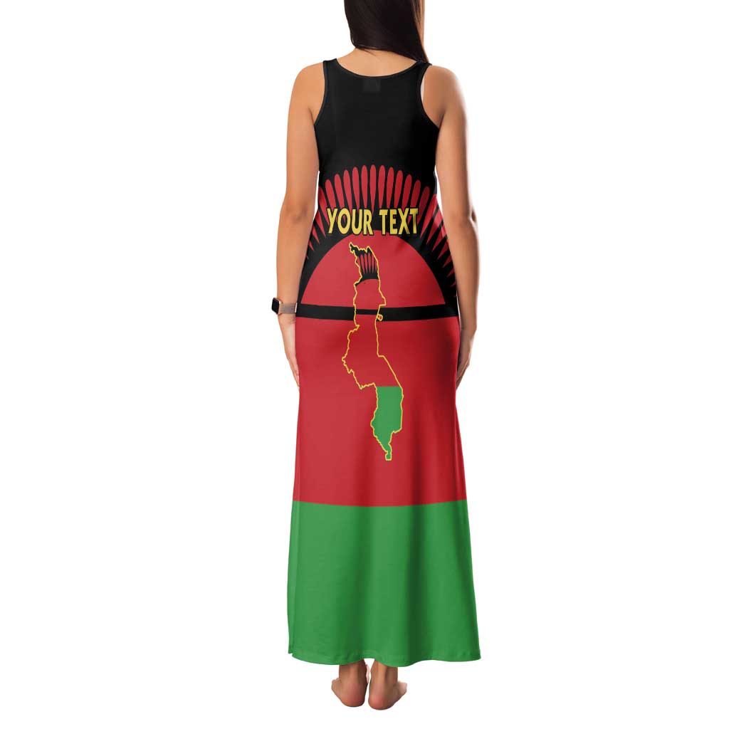 Personalized Malawi Independence Day Family Matching Tank Maxi Dress and Hawaiian Shirt Coat Of Arms Flag Style