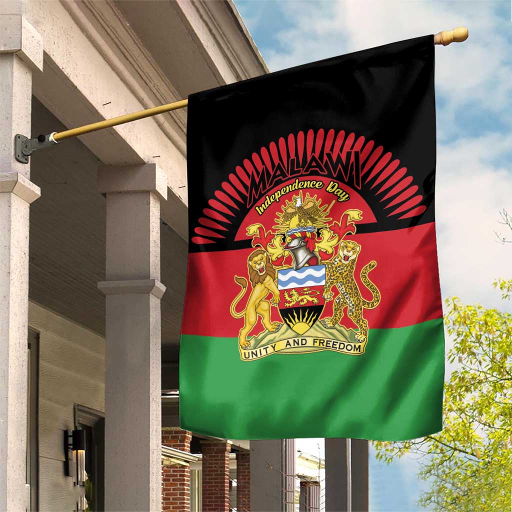 Malawi Independence Day Garden Flag Coat Of Arms Flag Style