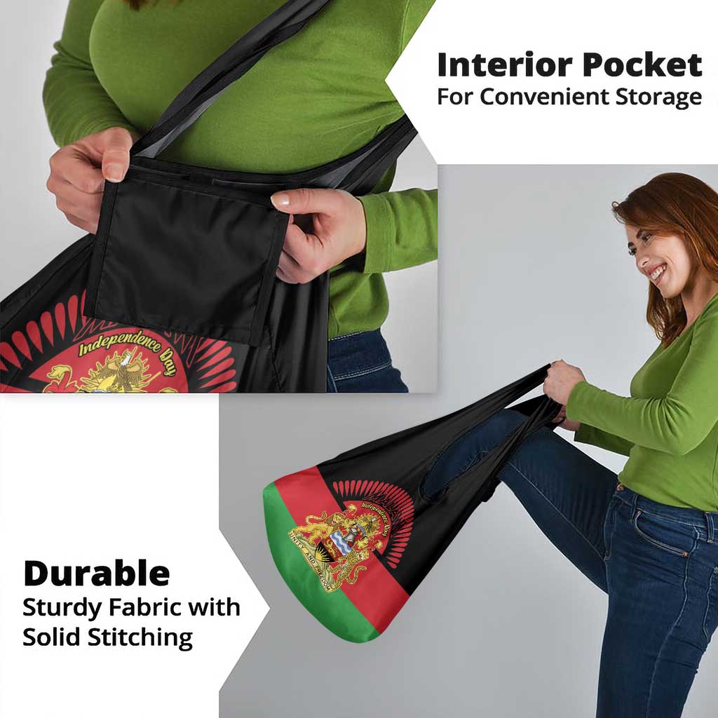 Malawi Independence Day Grocery Bag Coat Of Arms Flag Style