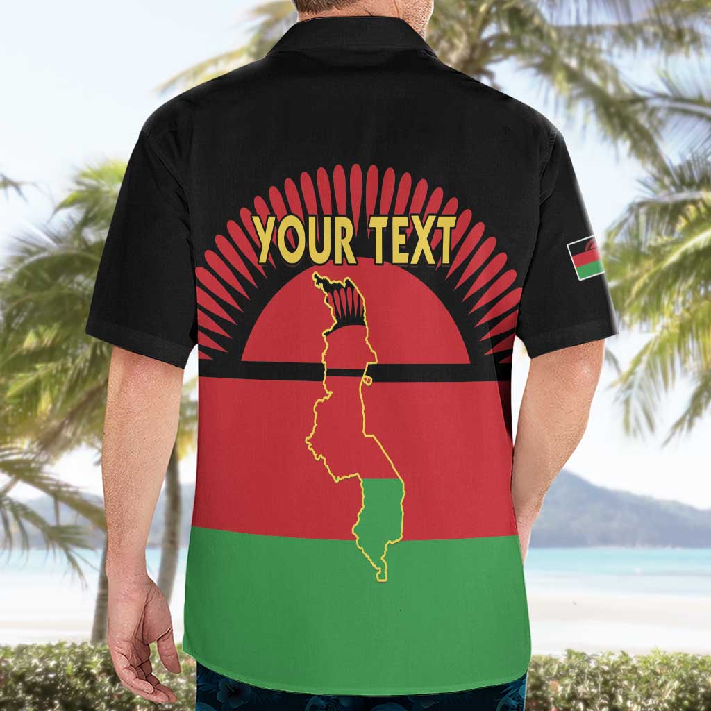 Personalized Malawi Independence Day Hawaiian Shirt Coat Of Arms Flag Style