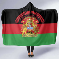 Malawi Independence Day Hooded Blanket Coat Of Arms Flag Style