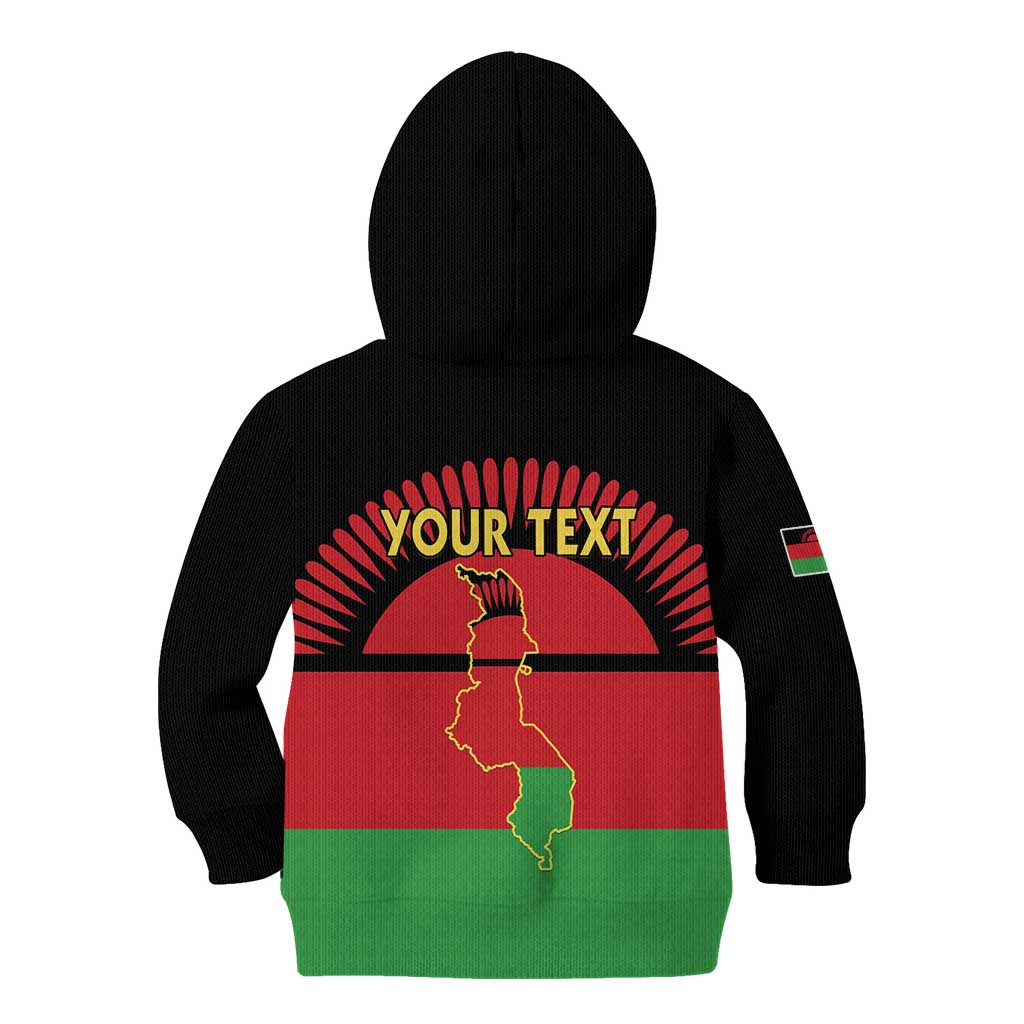Personalized Malawi Independence Day Kid Hoodie Coat Of Arms Flag Style
