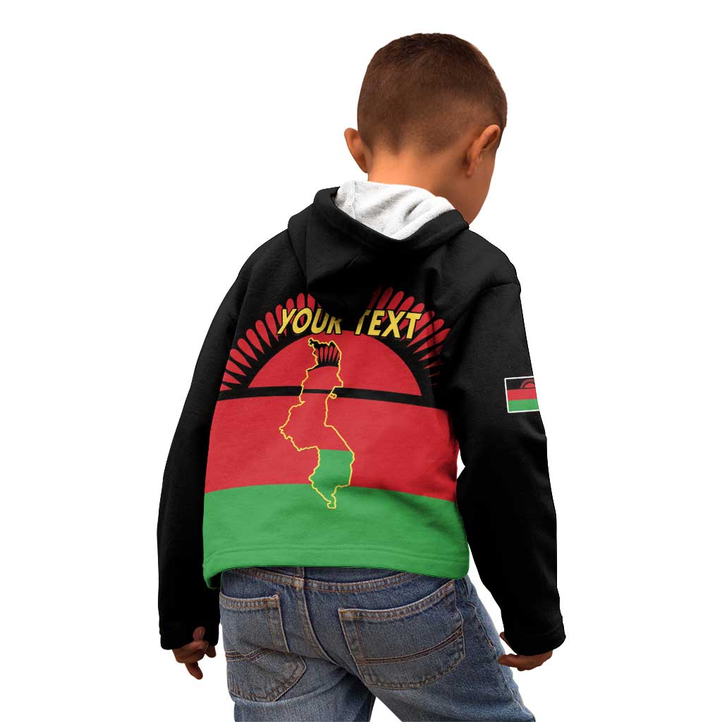 Personalized Malawi Independence Day Kid Hoodie Coat Of Arms Flag Style