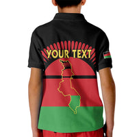 Personalized Malawi Independence Day Kid Polo Shirt Coat Of Arms Flag Style