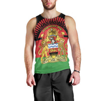 Personalized Malawi Independence Day Men Tank Top Coat Of Arms Flag Style
