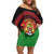 Personalized Malawi Independence Day Off Shoulder Short Dress Coat Of Arms Flag Style