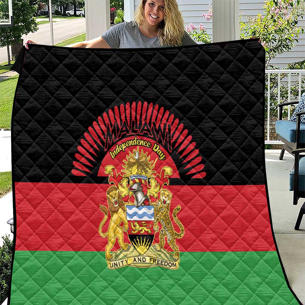Malawi Independence Day Quilt Coat Of Arms Flag Style