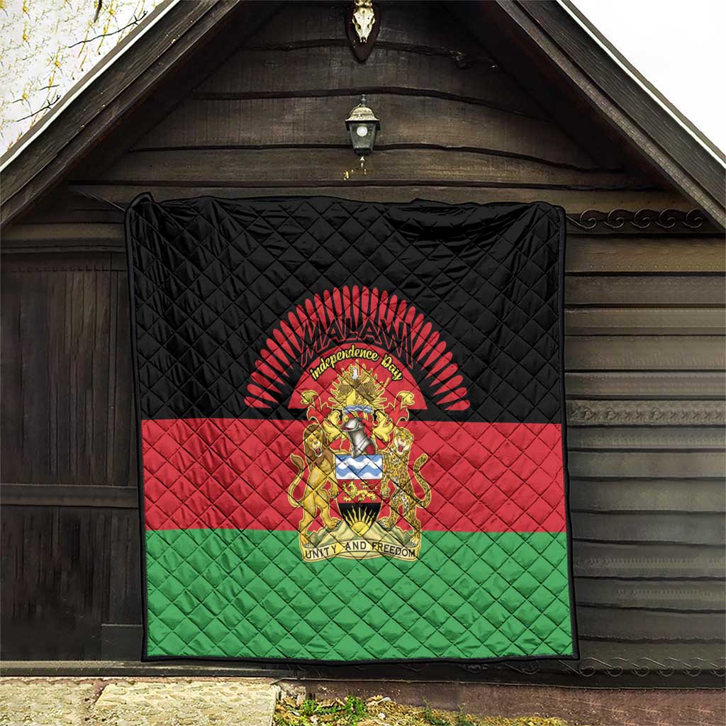 Malawi Independence Day Quilt Coat Of Arms Flag Style
